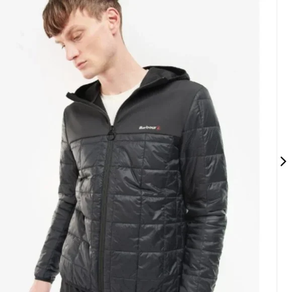 BARBOUR STRIDE HOODED LIGHTWEIGHT QUILTED JACKET MSRP$280 British Classic Great - Picture 3 of 12
